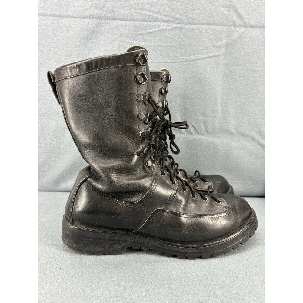 Vintage Danner 6911 Men’s Size 9 Black Leather Lace Up Work Combat Boots